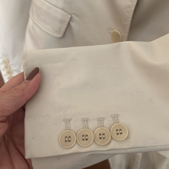 TALBOTS LIGHT KHAKI PANTSUIT/Blazer/Pants Size 10 - Picture 5 of 10